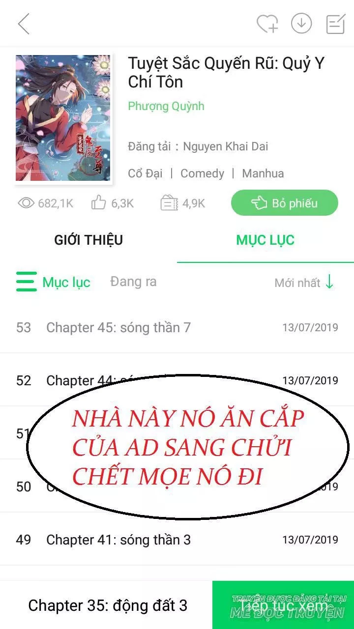 Tuyệt Sắc Quyến Rũ: Quỷ Y Chí Tôn Chapter 52 - 71