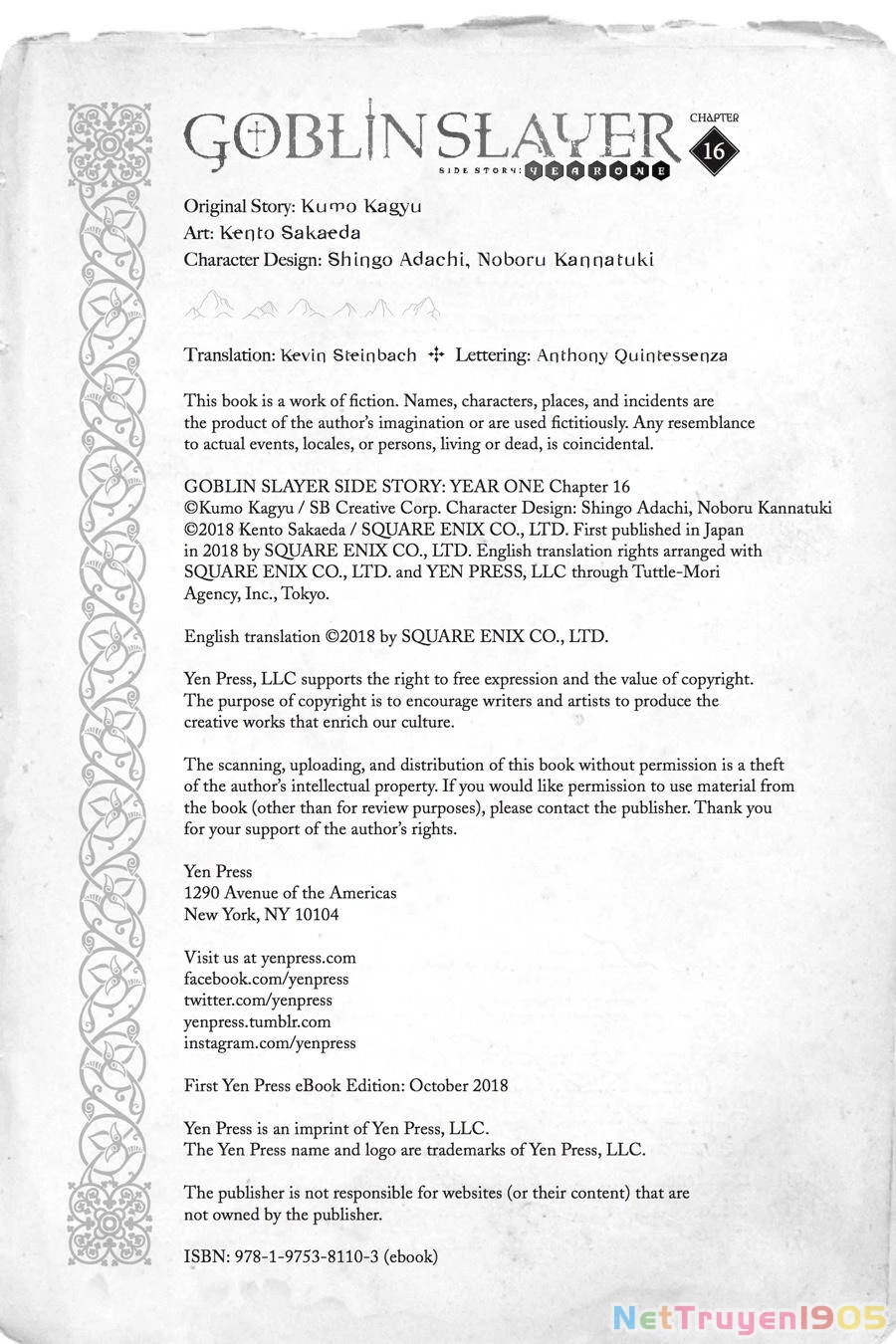Goblin Slayer Gaiden: Year One Chapter 16 - 20