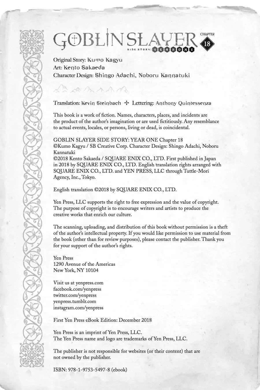 Goblin Slayer Gaiden: Year One Chapter 18 - 25