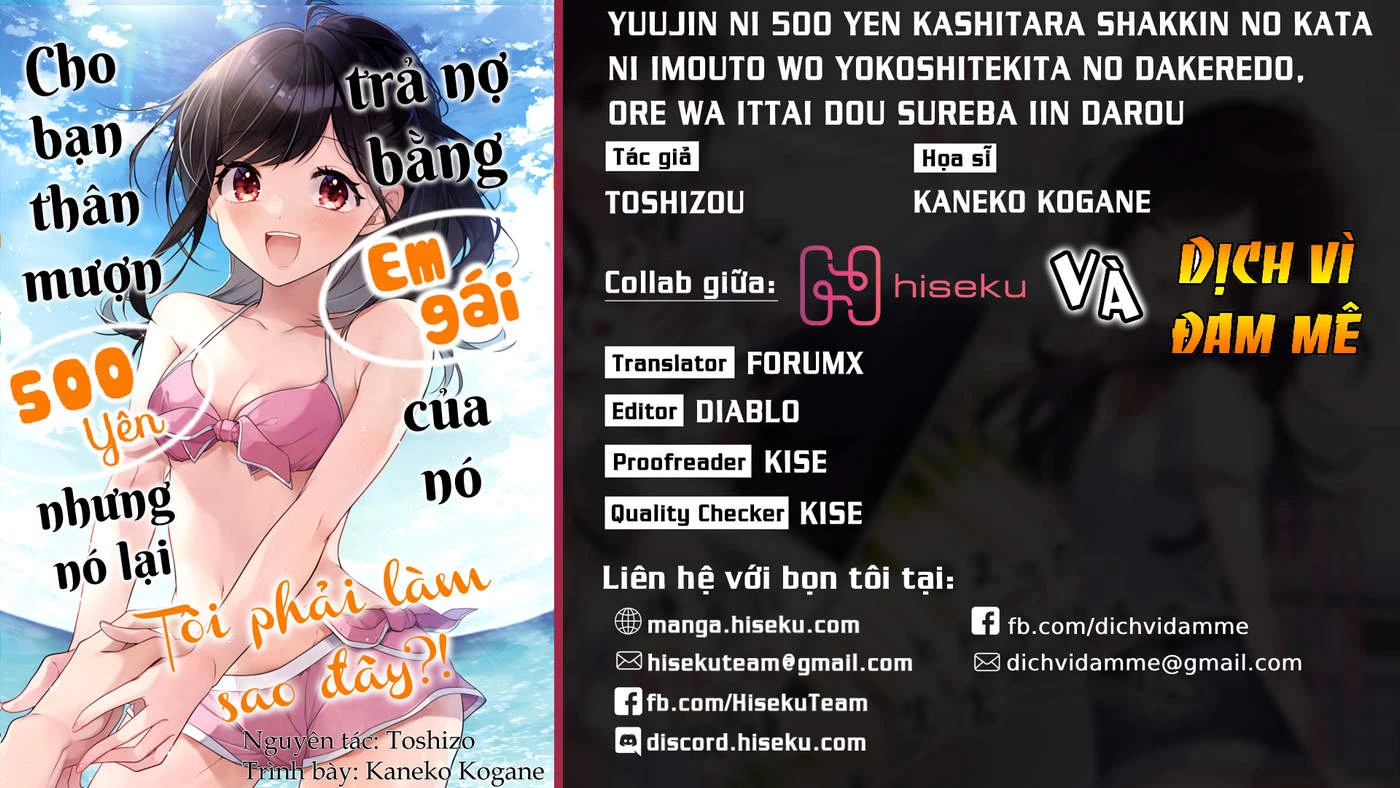 Yuujin Ni 500 Yen Kashitara Shakkin No Kata Ni Imouto Wo Yokoshitekita No Dakeredo, Ore Wa Ittai Dou Chapter 11 - 1