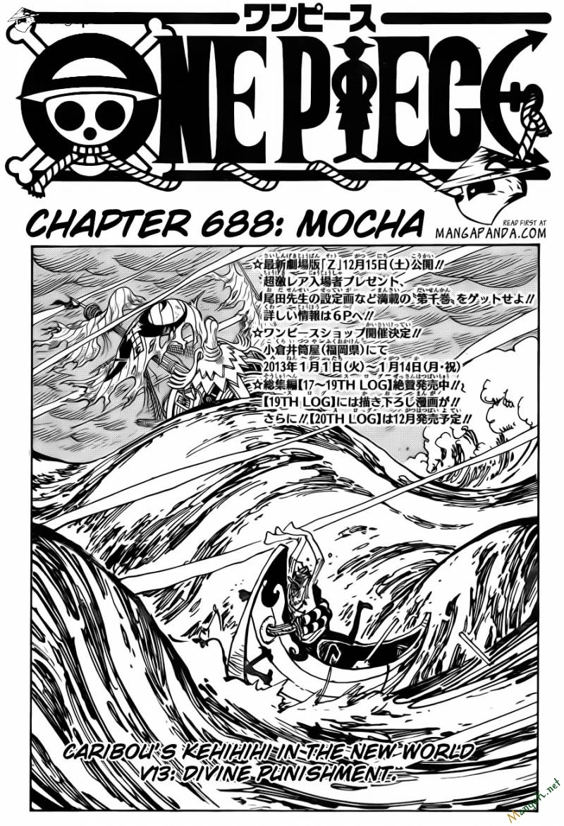 One Piece Chapter 688 - 1