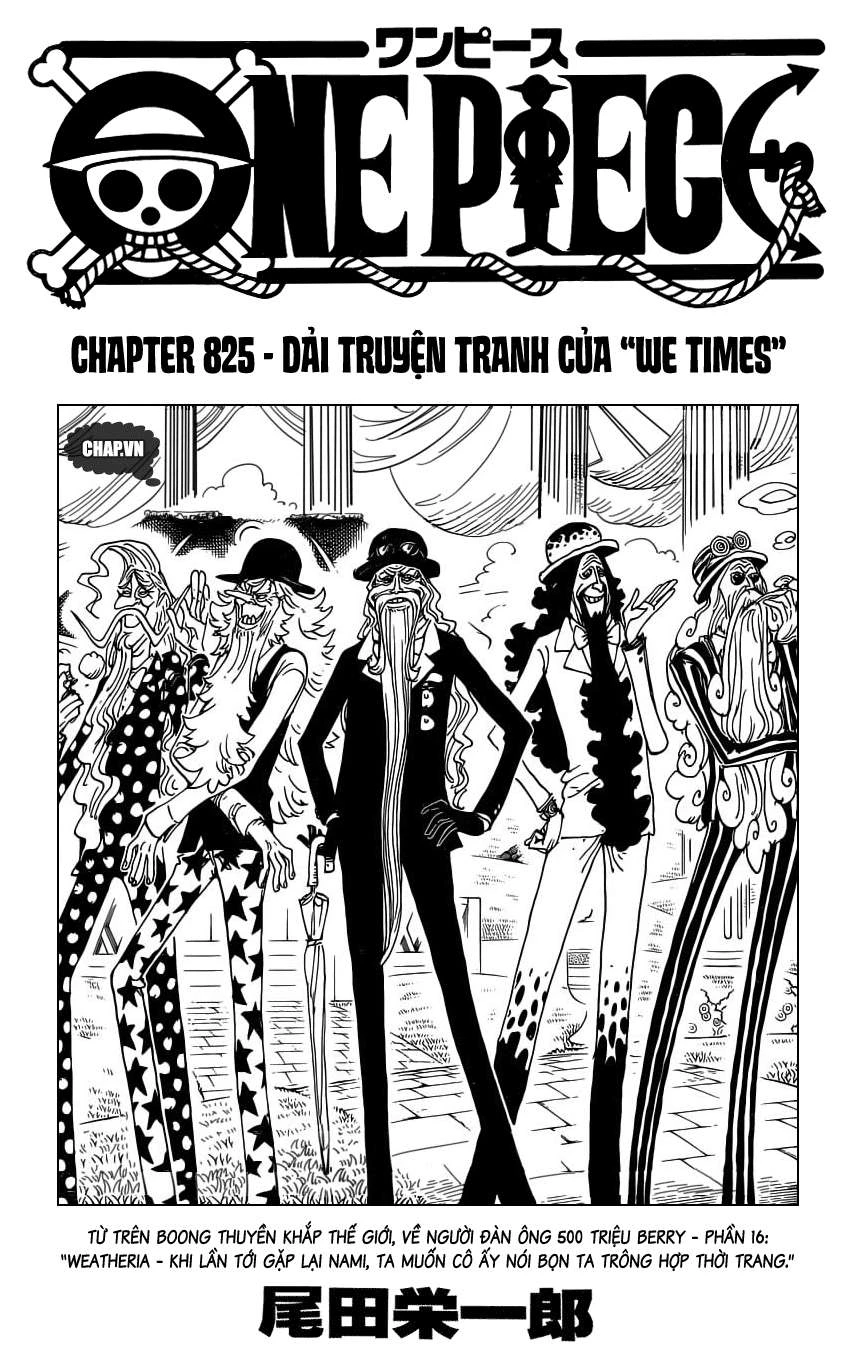 One Piece Chapter 825 - 1