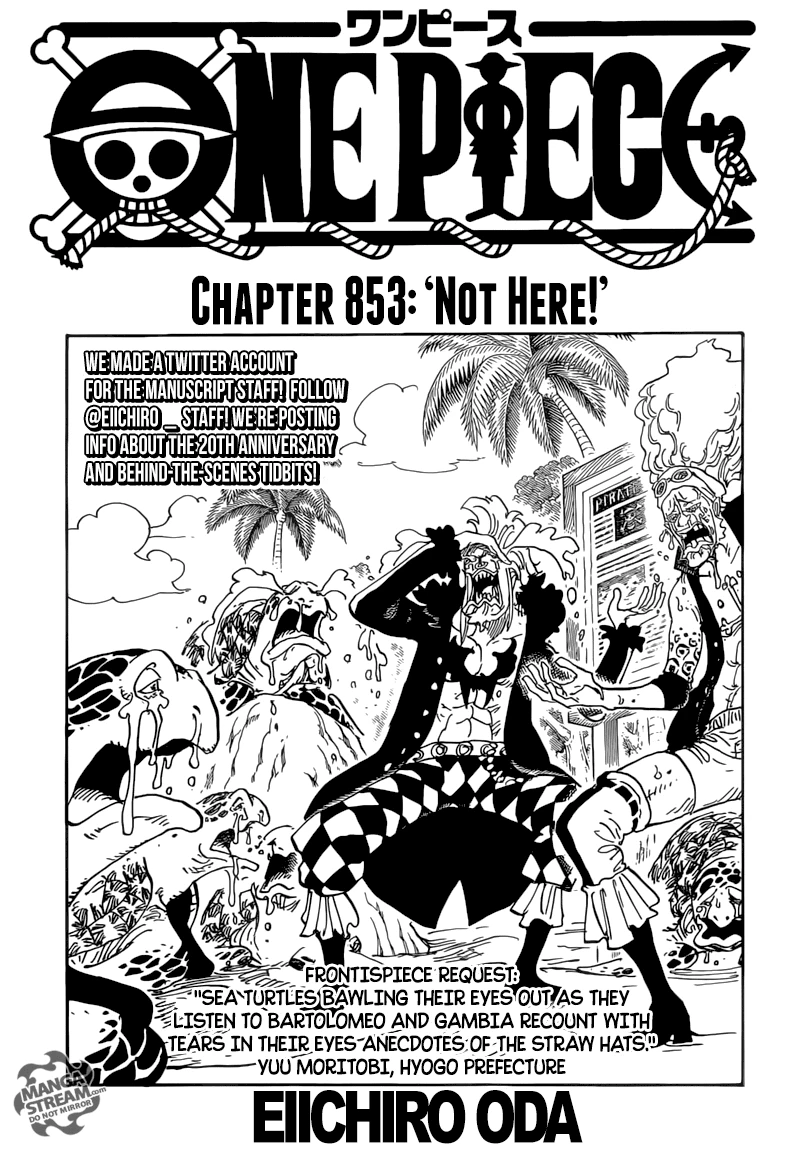 One Piece Chapter 853 - 1