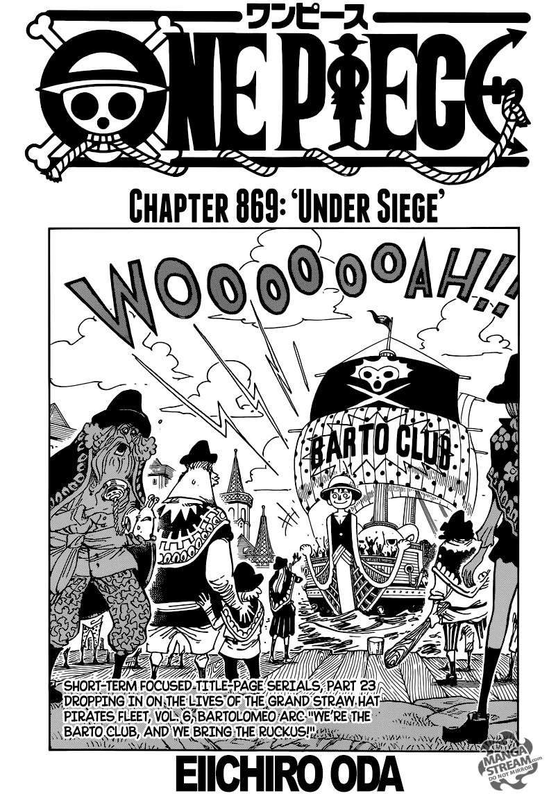One Piece Chapter 869 - 1