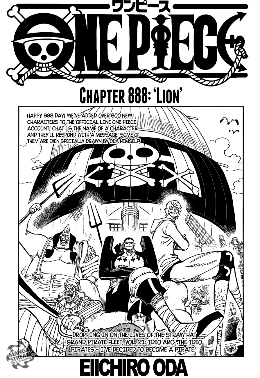 One Piece Chapter 888 - 1