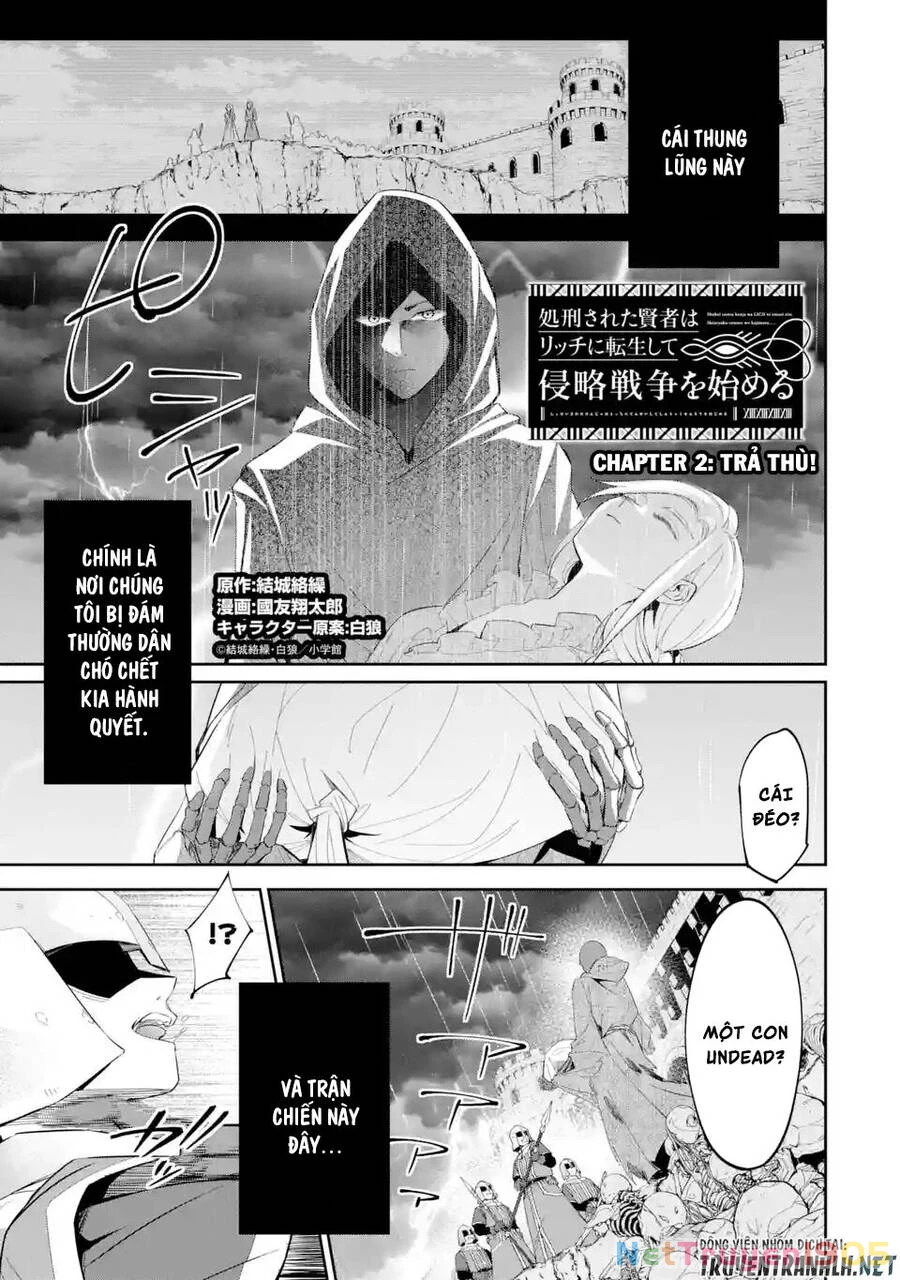 Shokei Sareta Kenja Wa Lich Ni Tensei Shite Shinryaku Sensou Wo Hajimaru Chapter 2 - 2