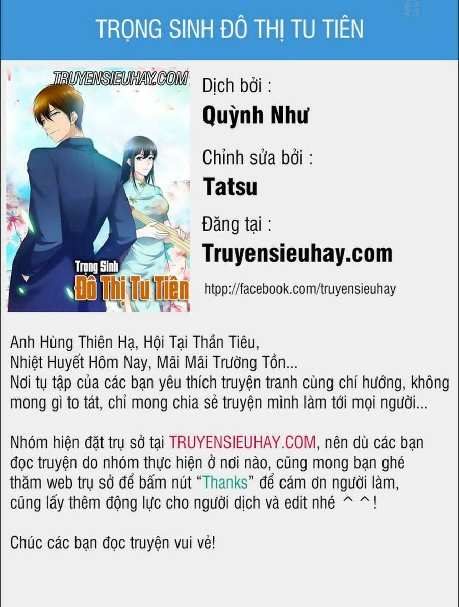 Trọng Sinh Đô Thị Tu Tiên Chapter 316 - 1