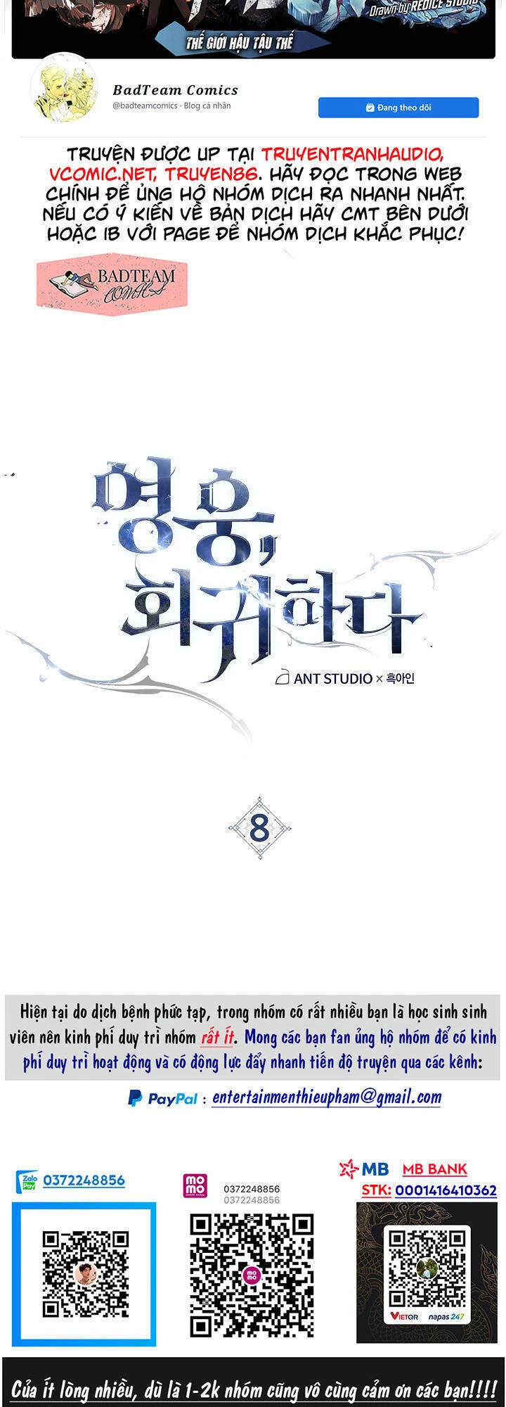 Anh Hùng Trở Về Chapter 8 - 14