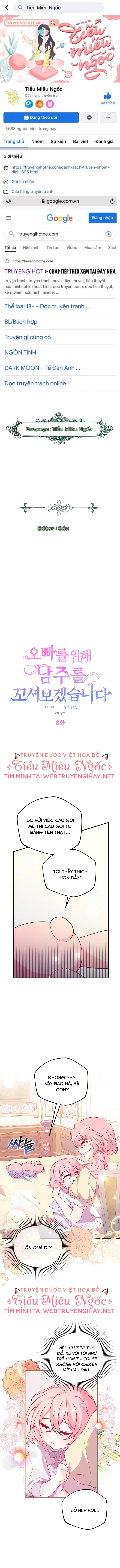 VÌ ANH TRAI TÔI SẼ QUYẾN RŨ NAM CHÍNH Chapter 8 - 1