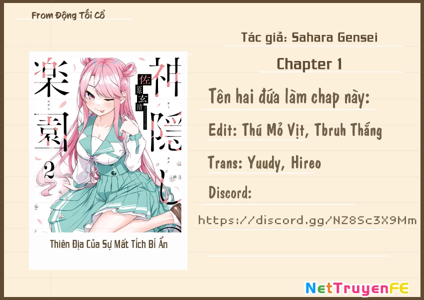 Thiên Địa Của Sự Mất Tích Bí Ẩn Chapter 1 - 1