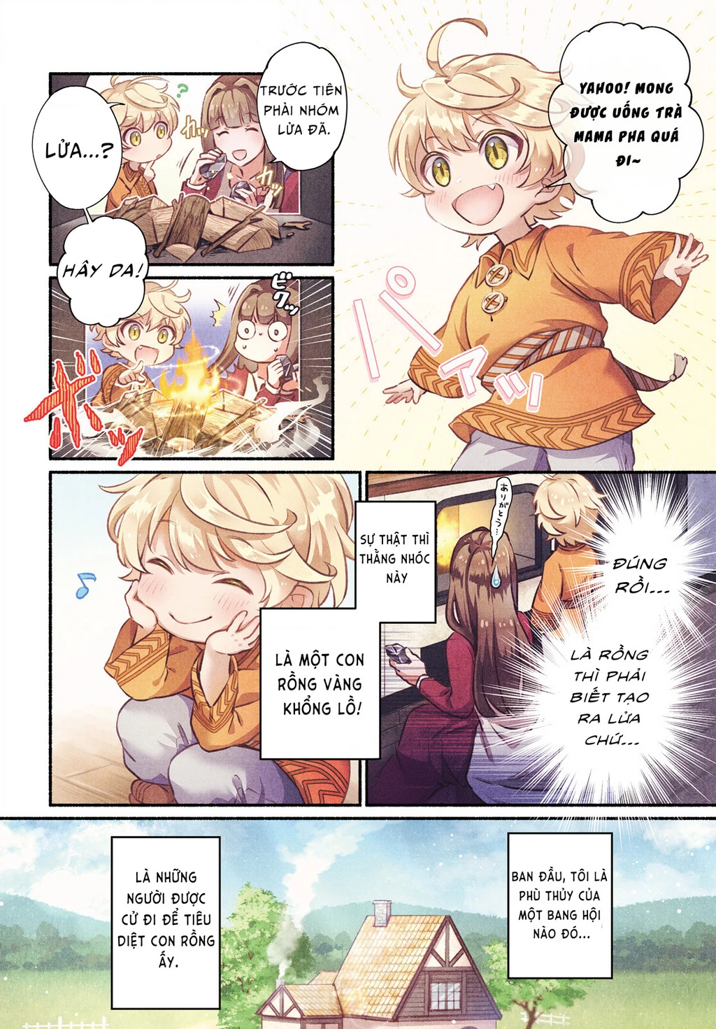 Cuộc sống thưởng trà của Amalia, nàng phù thủy bị lãng quên Chapter 1 - 3