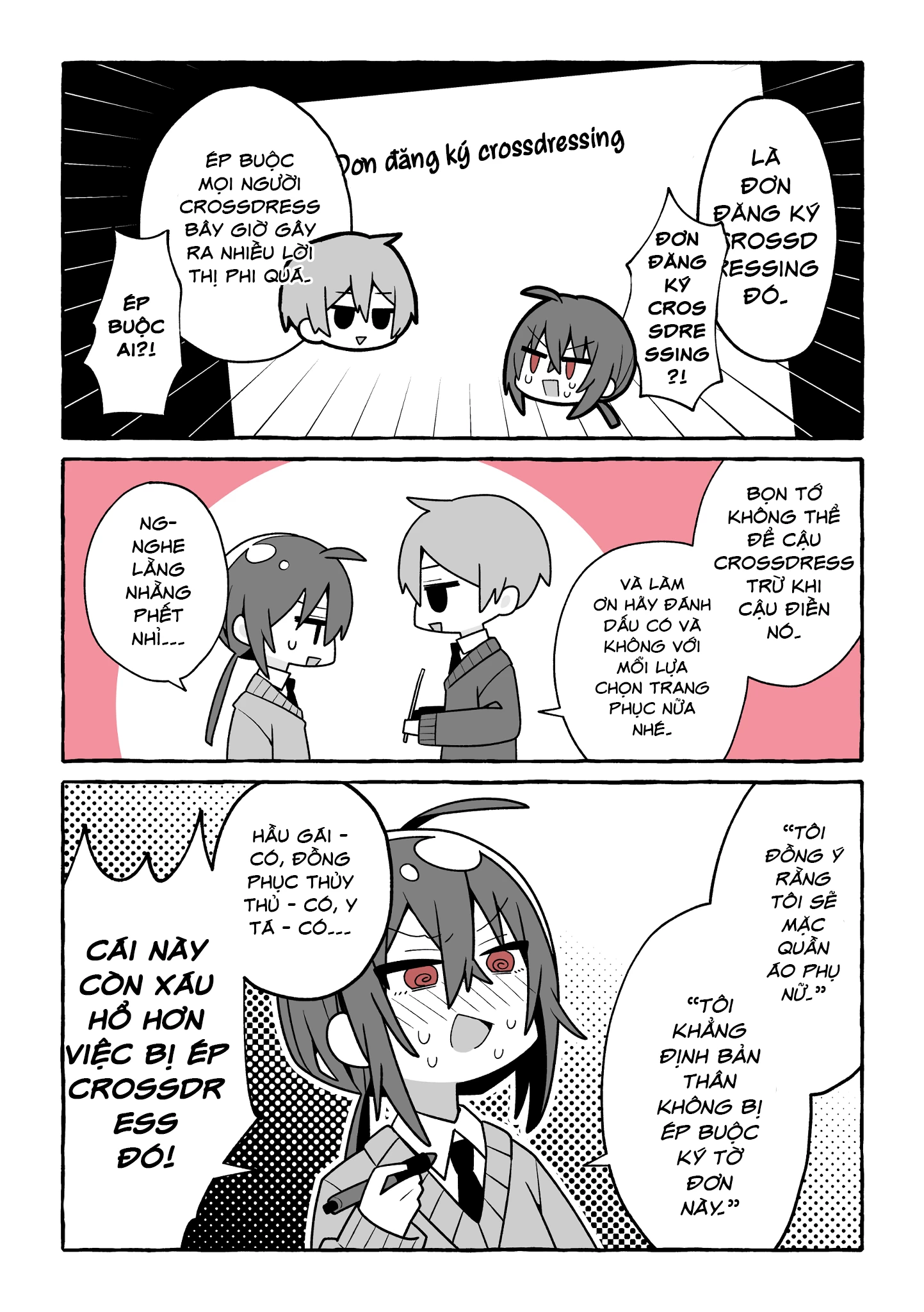 Crossdressing Consent Form Oneshot - 2