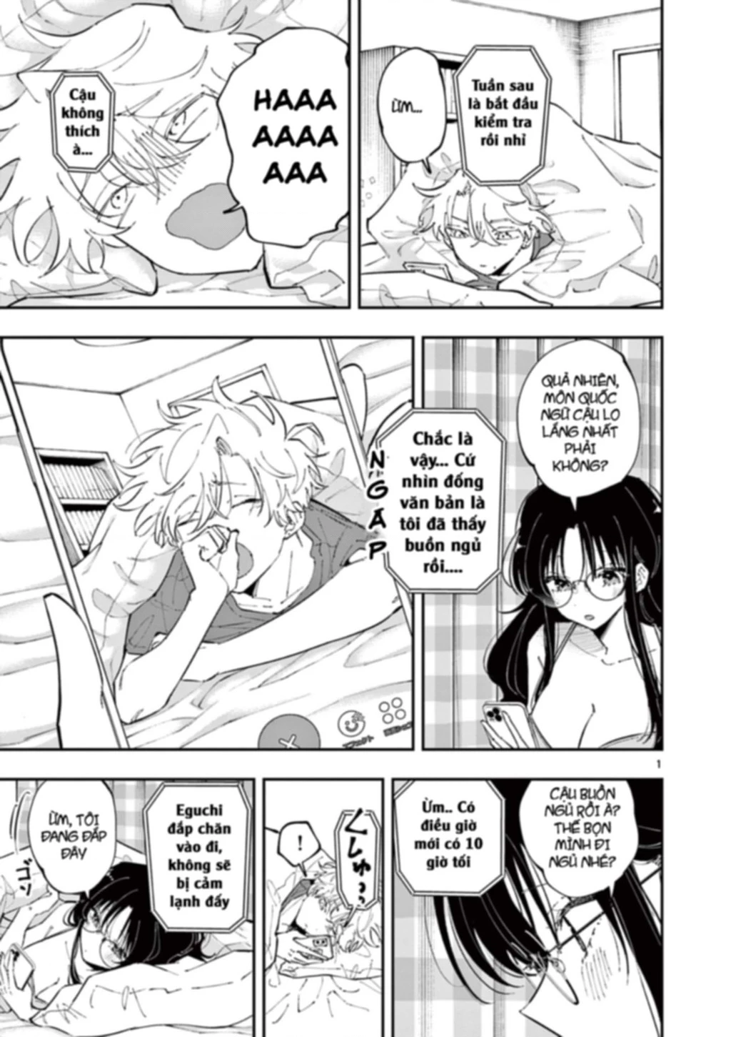 Nhỏ ngồi cạnh bên nhìn tôi với ánh mắt như vậy Chapter 47 - Trang 2