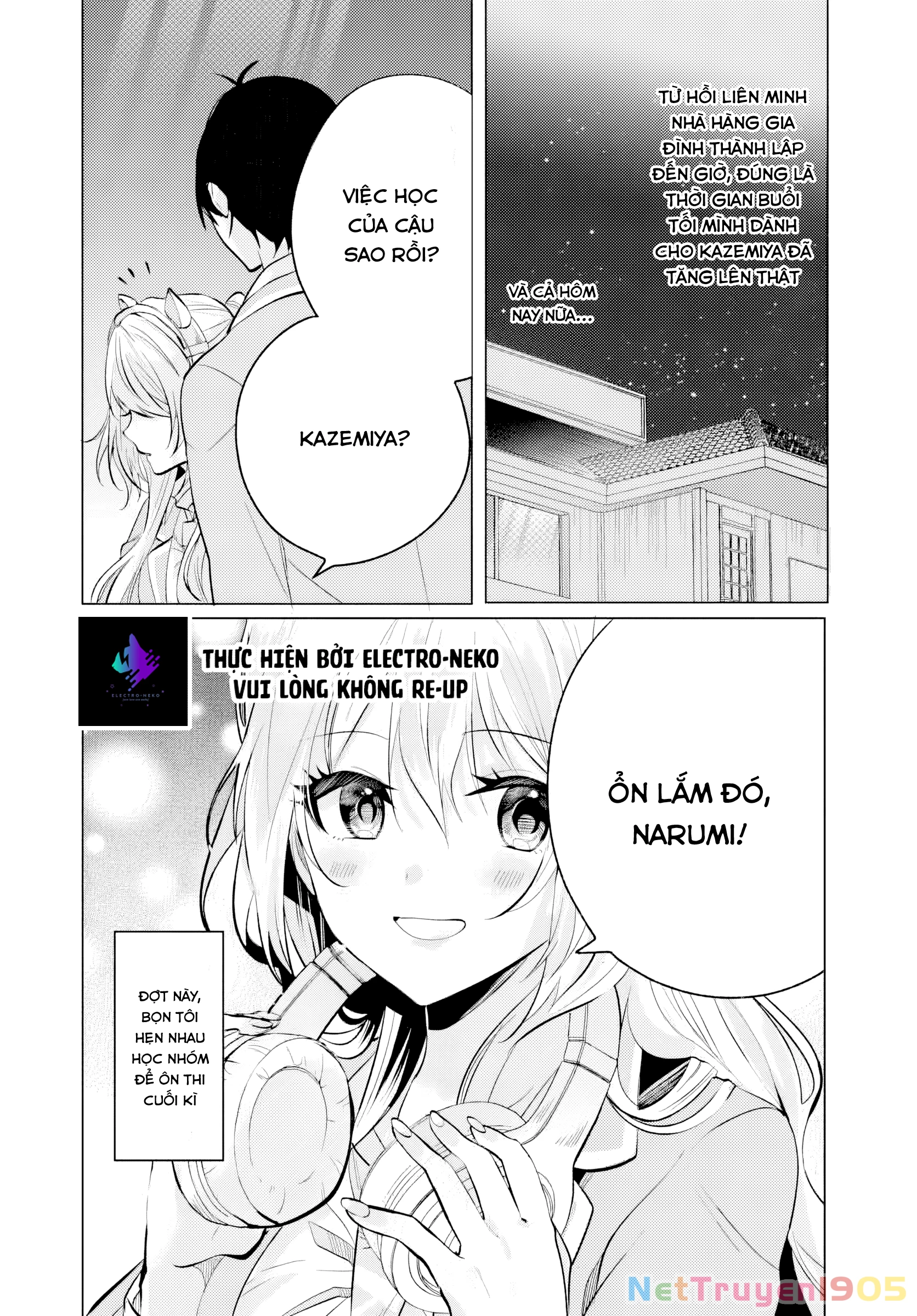 Sau giờ học, tại quán ăn gia đình, với cô bạn cùng lớp Chapter 6.1 - 8