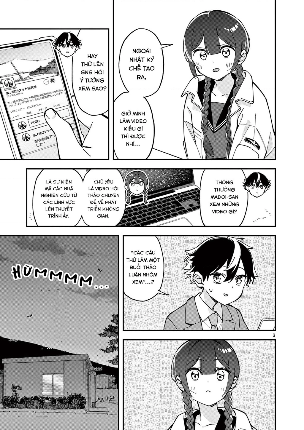 Houkago, Bokura wa Uchuu ni Mado Chapter 9 - Trang 2