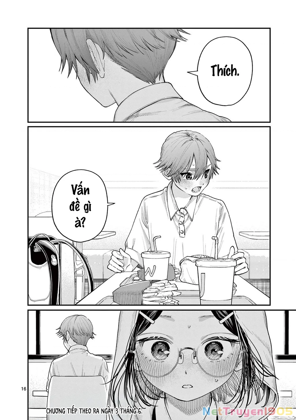 Tình yêu màu Lam nhà Wakaba Chapter 19 - 16