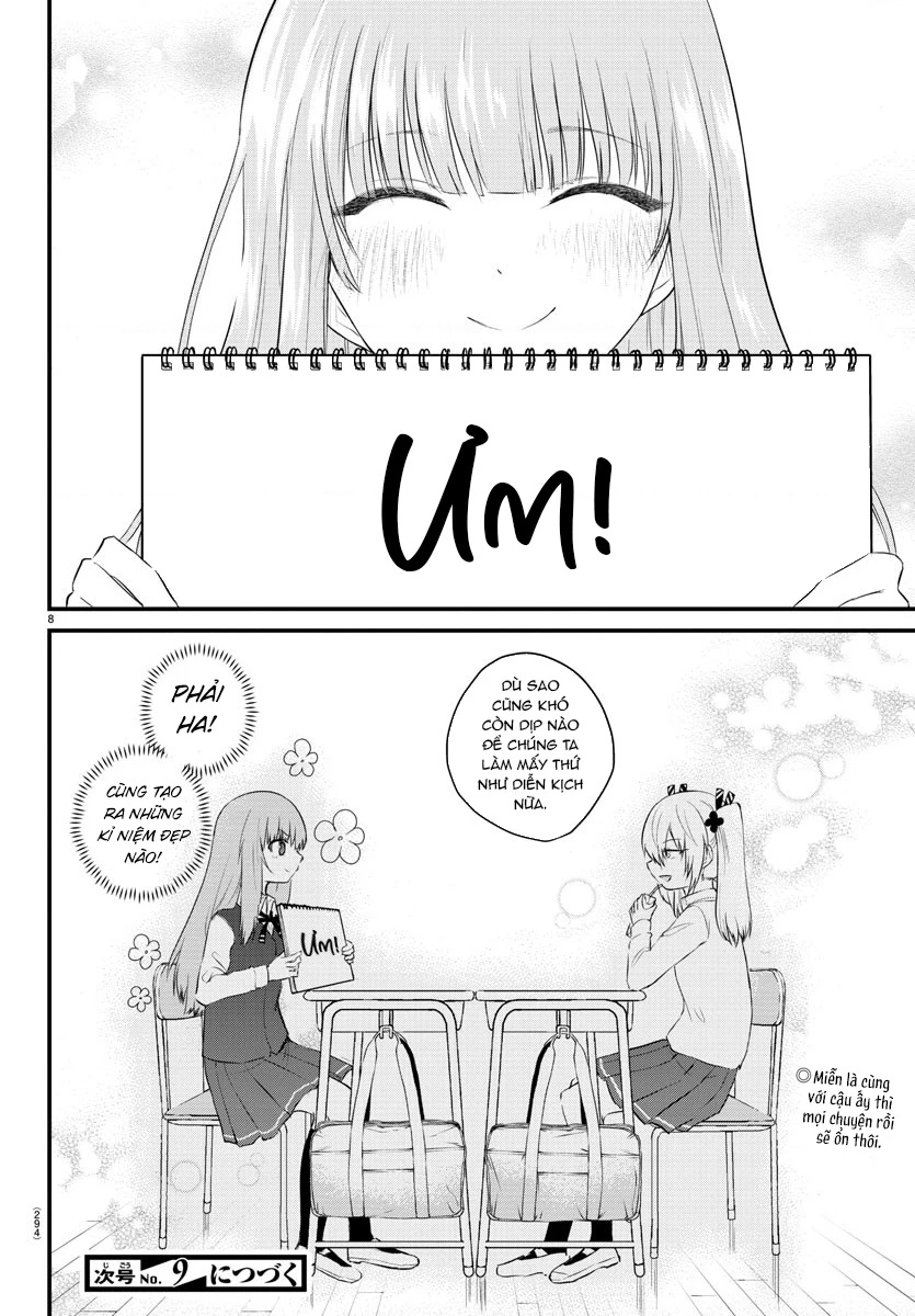 Cô bạn bị mất đi giọng nói luôn nghĩ rằng "Cậu ấy dịu dàng thật đấy" Chapter 48 - Trang 2