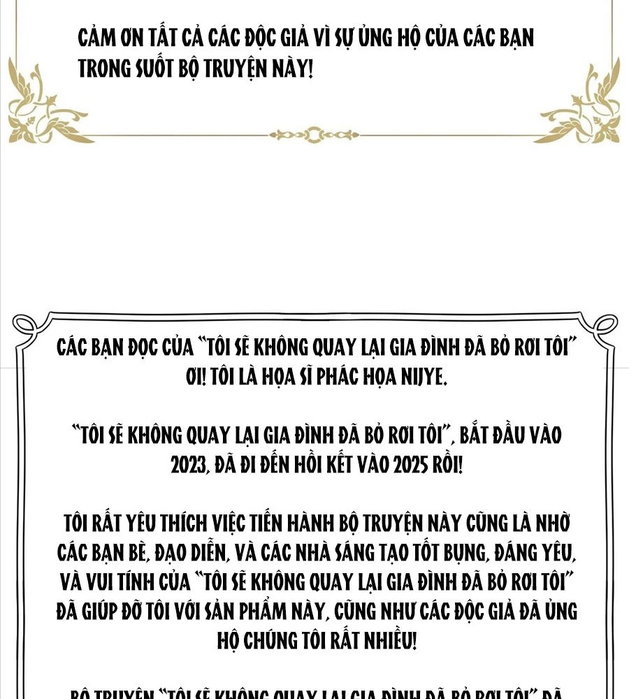 Không Bao Giờ Trở Về Gia Đình Đã Bỏ Rơi Tôi Chapter 89 - 115