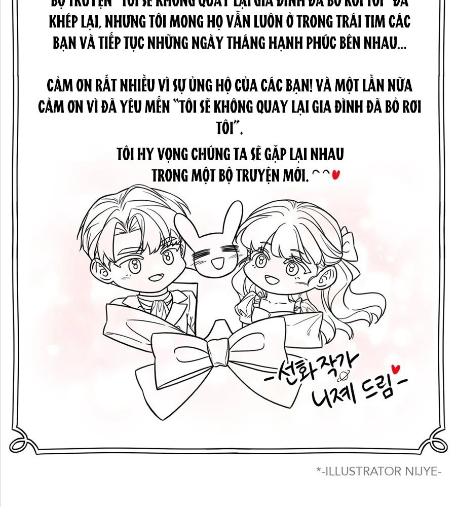 Không Bao Giờ Trở Về Gia Đình Đã Bỏ Rơi Tôi Chapter 89 - 116