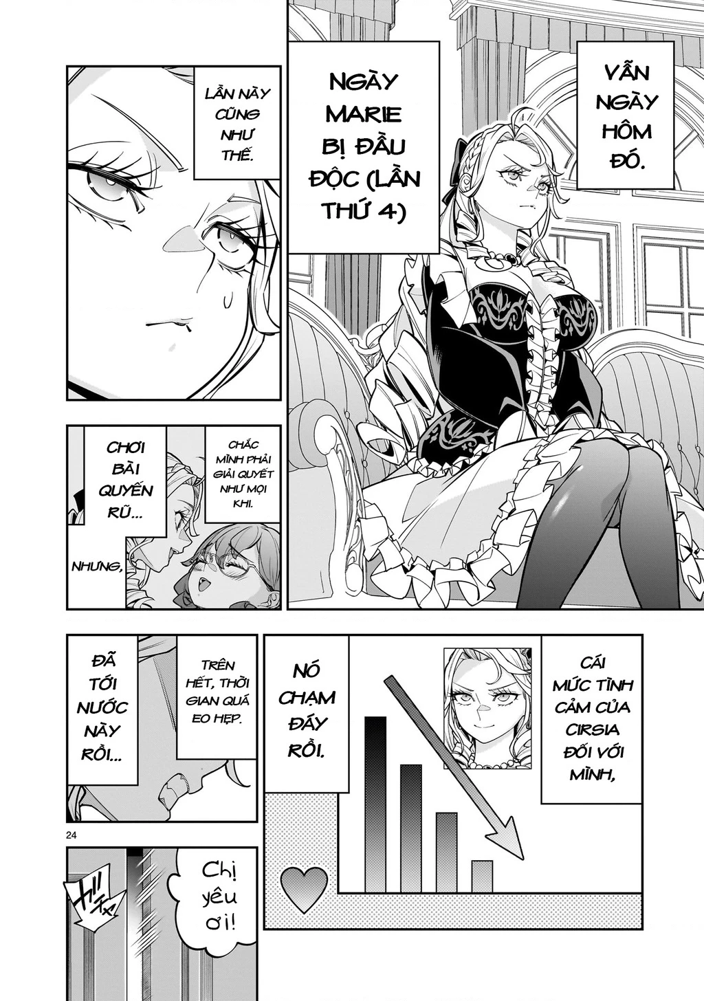 Sau khi trở về từ cõi chết, công chúa quyết định lập harem yuri để sinh tồn Chapter 7 - 24