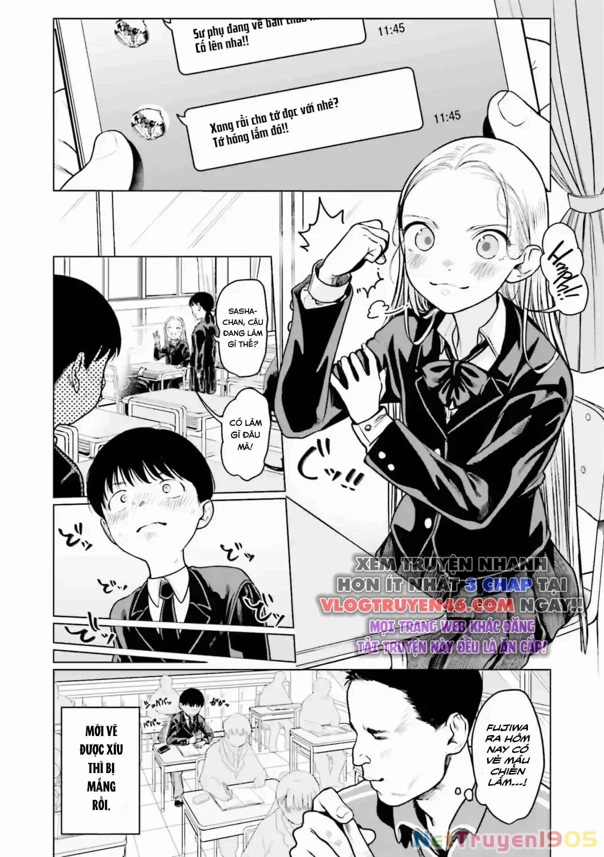 Bé Sơ Trung Sasha Và Thằng Bạn Otaku Cùng Lớp Chapter 23 - 4