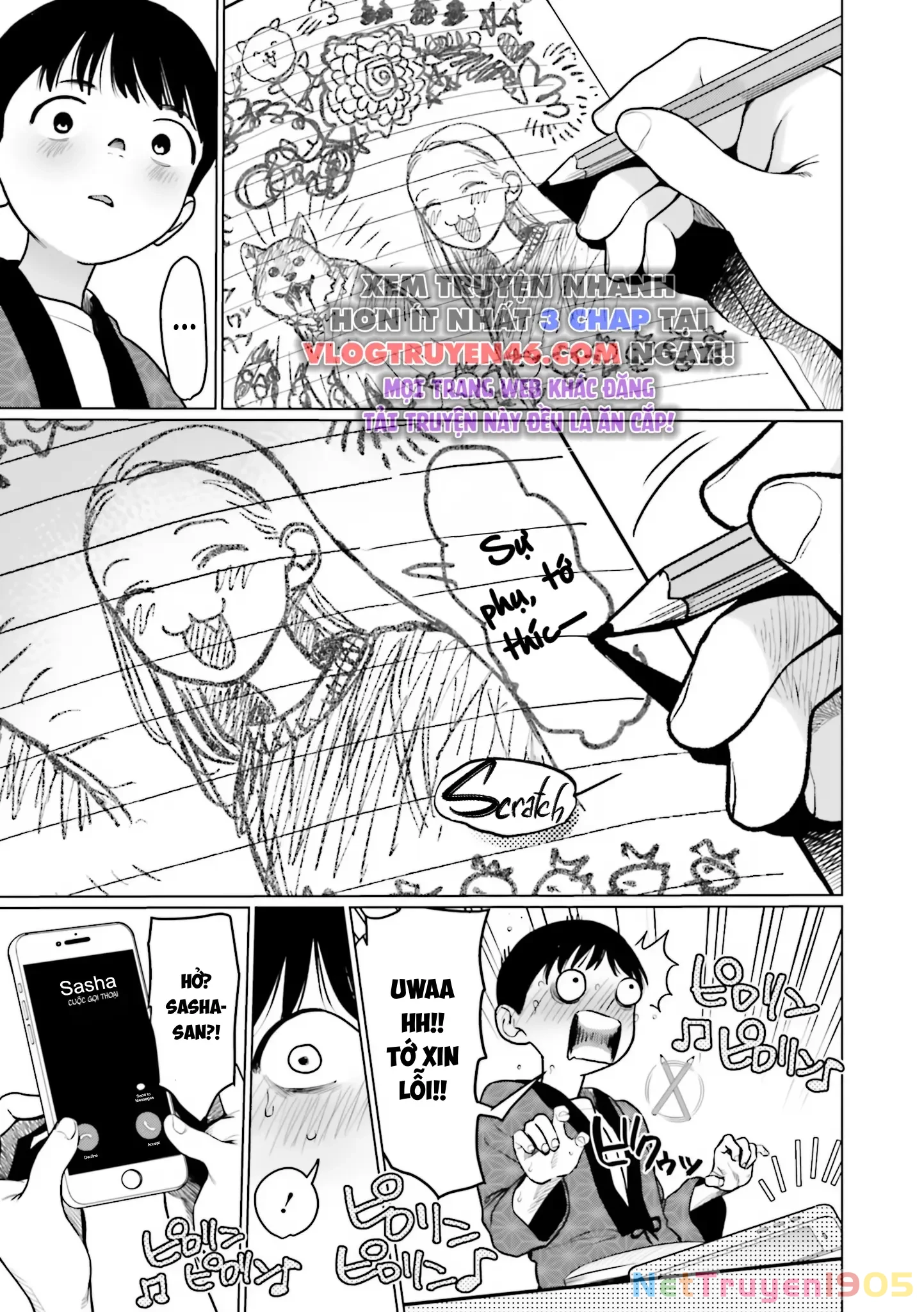Bé Sơ Trung Sasha Và Thằng Bạn Otaku Cùng Lớp Chapter 29 - 12