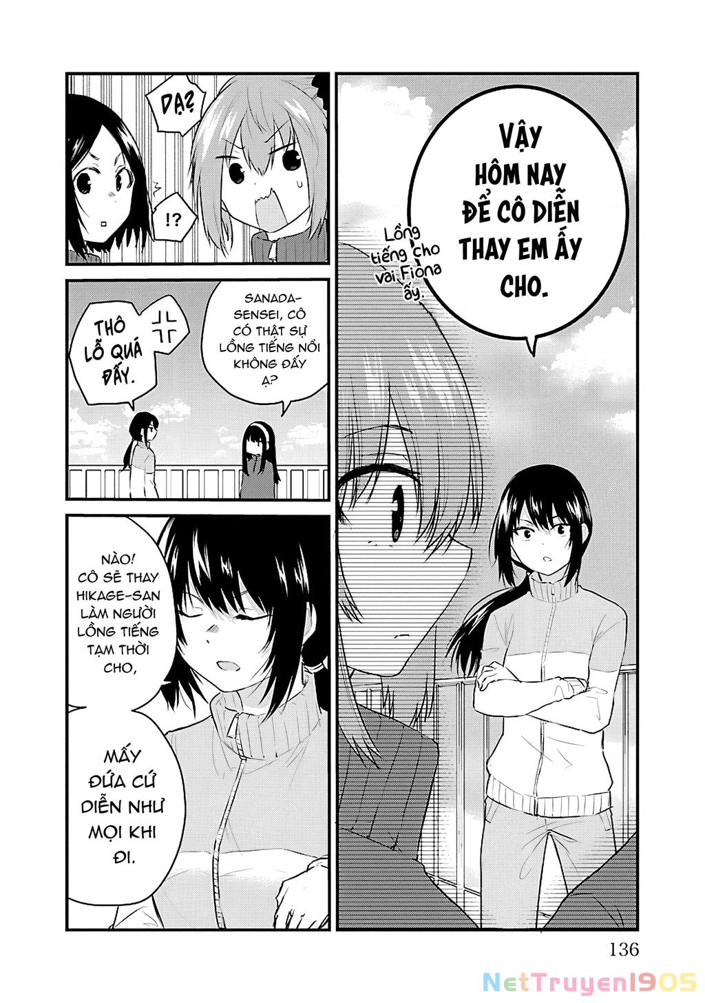 Cô bạn bị mất đi giọng nói luôn nghĩ rằng "Cậu ấy dịu dàng thật đấy" Chapter 54.4 - 5