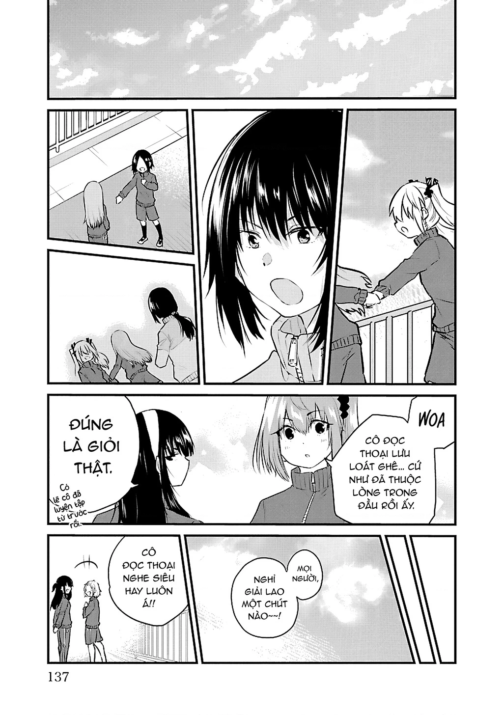 Cô bạn bị mất đi giọng nói luôn nghĩ rằng "Cậu ấy dịu dàng thật đấy" Chapter 54.4 - 6