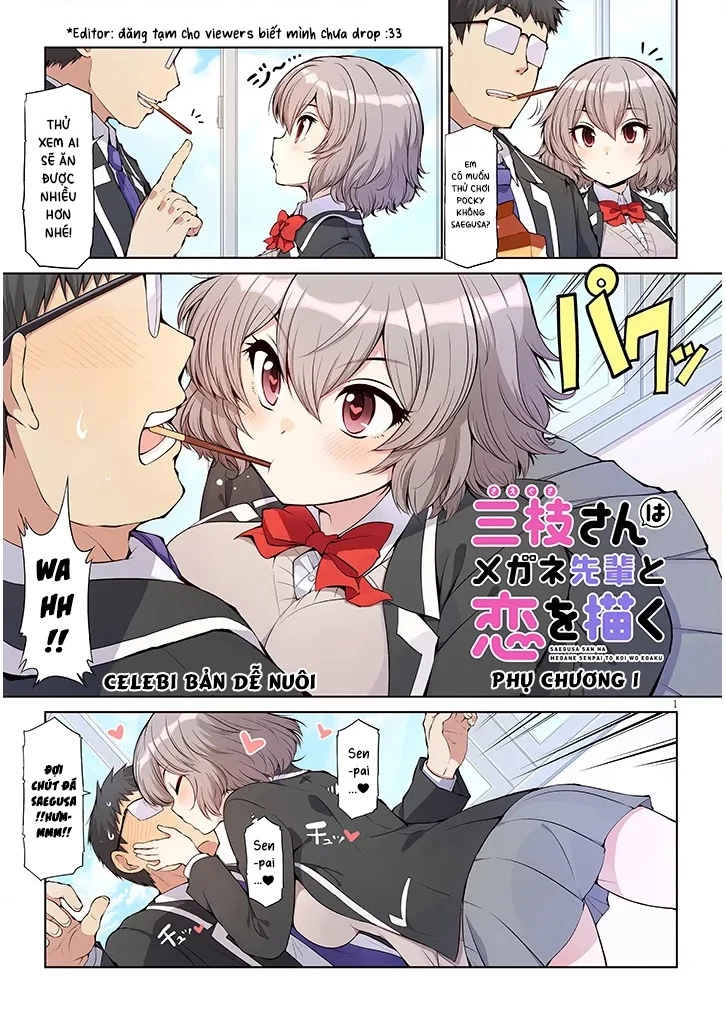 Saegusa-san wa Megane-senpai to Koi o Egaku Chapter 4.1 - 2
