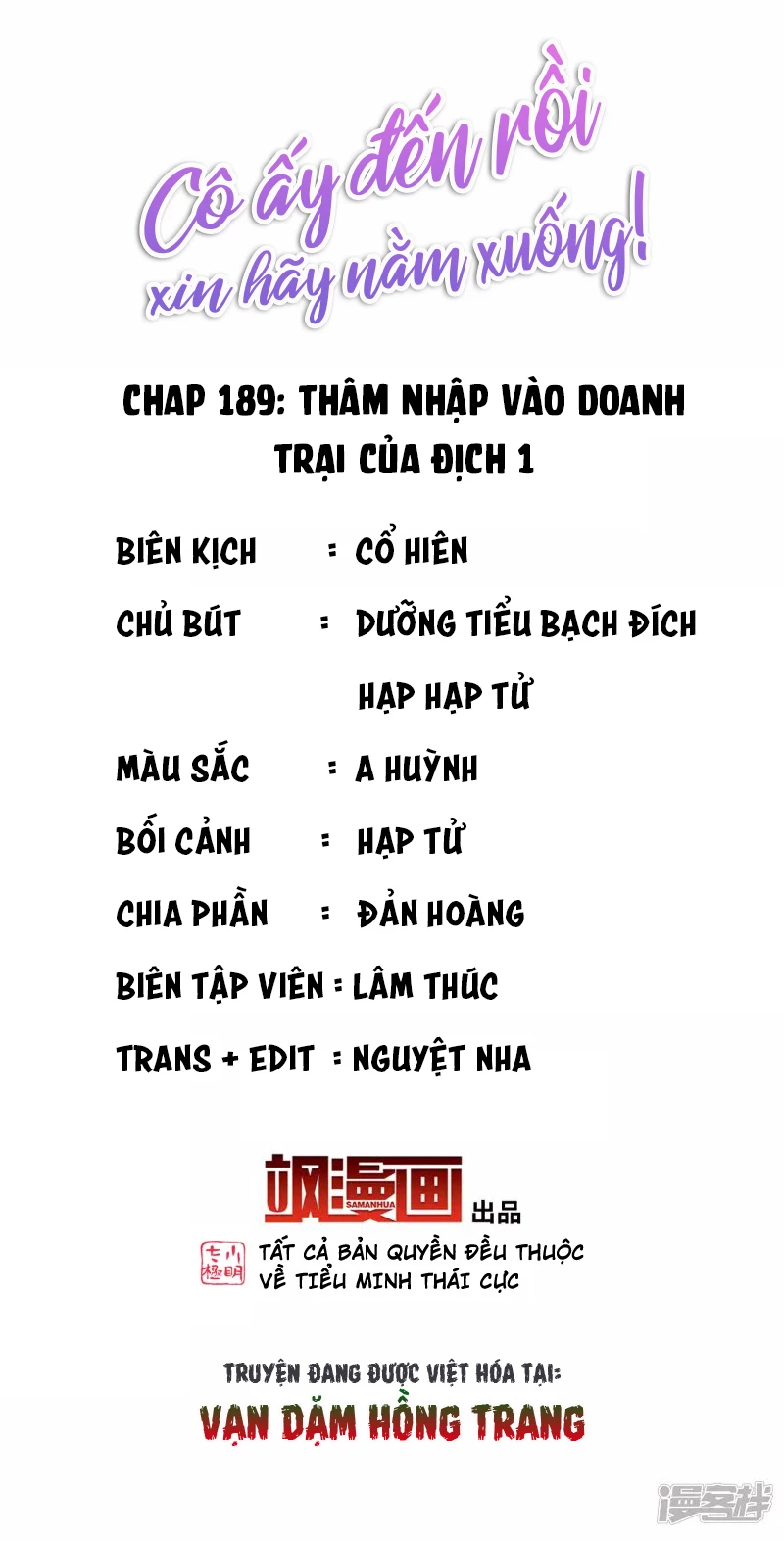 Cô ấy đến rồi, xin hãy nằm xuống! Chapter  189 - 2