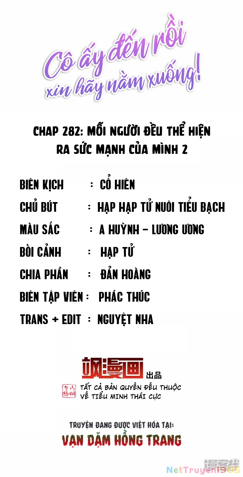 Cô ấy đến rồi, xin hãy nằm xuống! Chapter 282 - 2