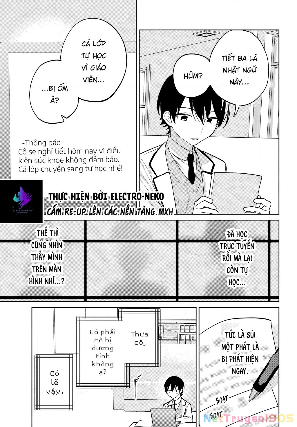 Tôi Sống Chung Với Cô Gái Đẹp Nhất Trường Trong Thời Buổi Học Online Chapter 16 - 9