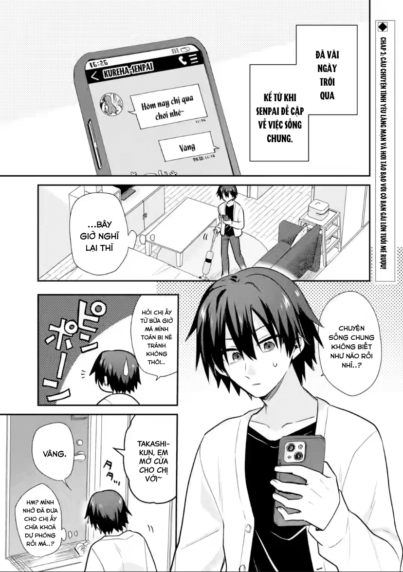 Vào Năm 20 Tuổi, Tôi Bắt Đầu Sống Chung Với Cô Bạn Gái Ma Men Chapter 2 - 2