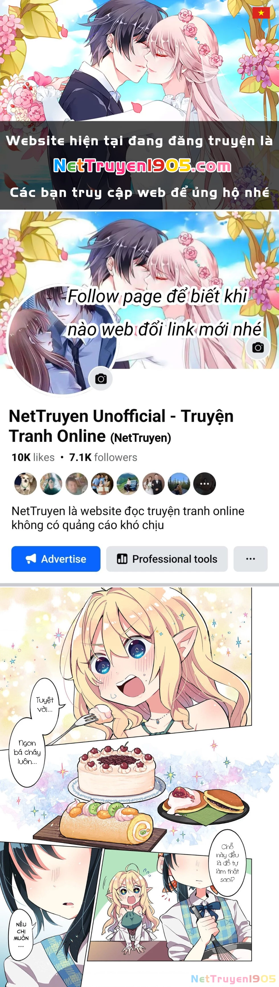 Bánh Ngọt, Elf, Và Nữ Sinh Trung Học Chapter 1 - 1