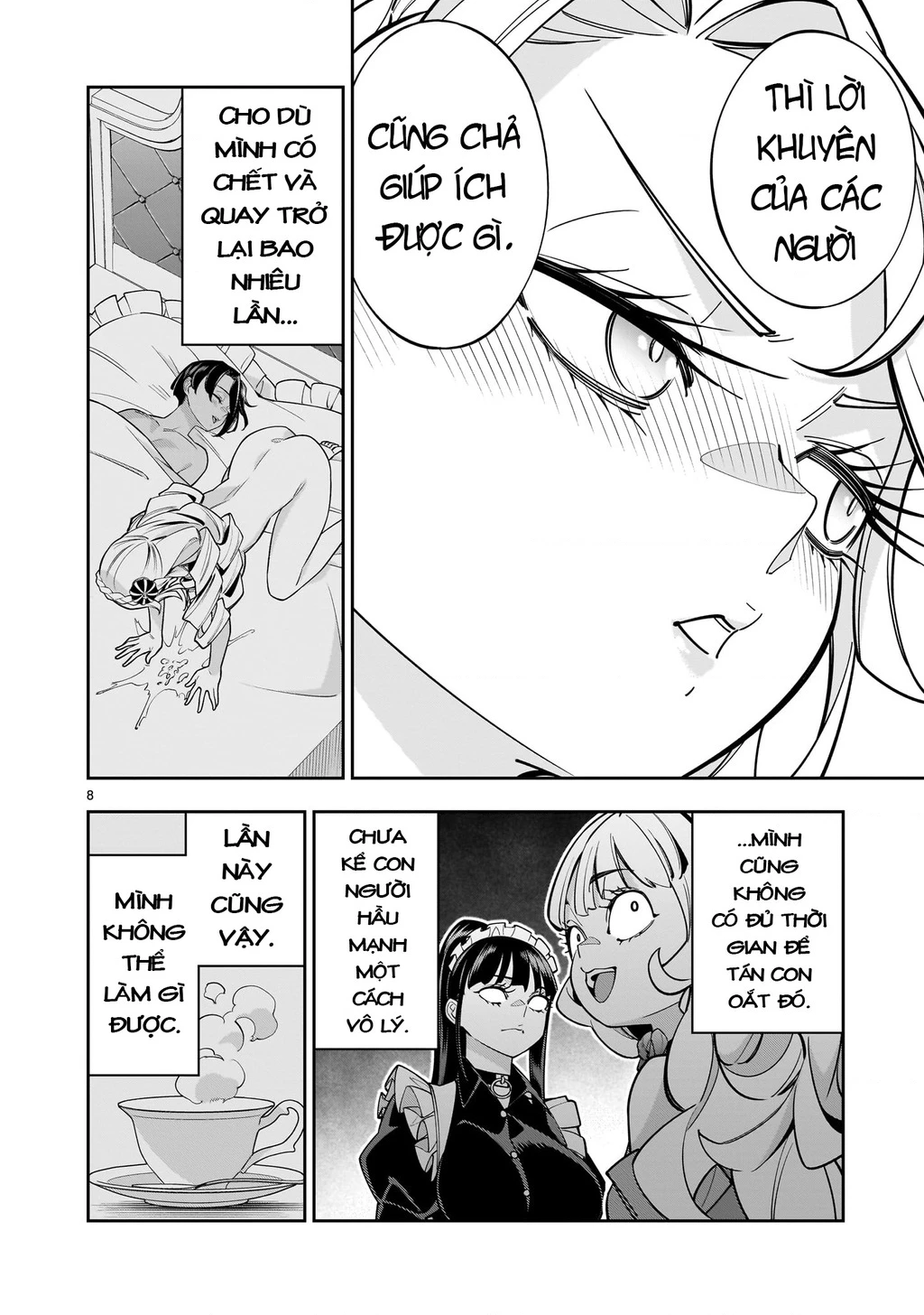 Sau khi trở về từ cõi chết, công chúa quyết định lập harem yuri để sinh tồn Chapter 8 - 9