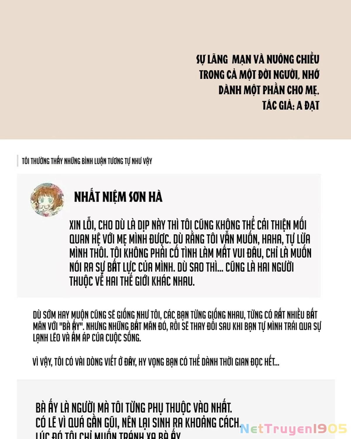 Cuộc Sống Thường Với Mẹ Chapter 68 - 3