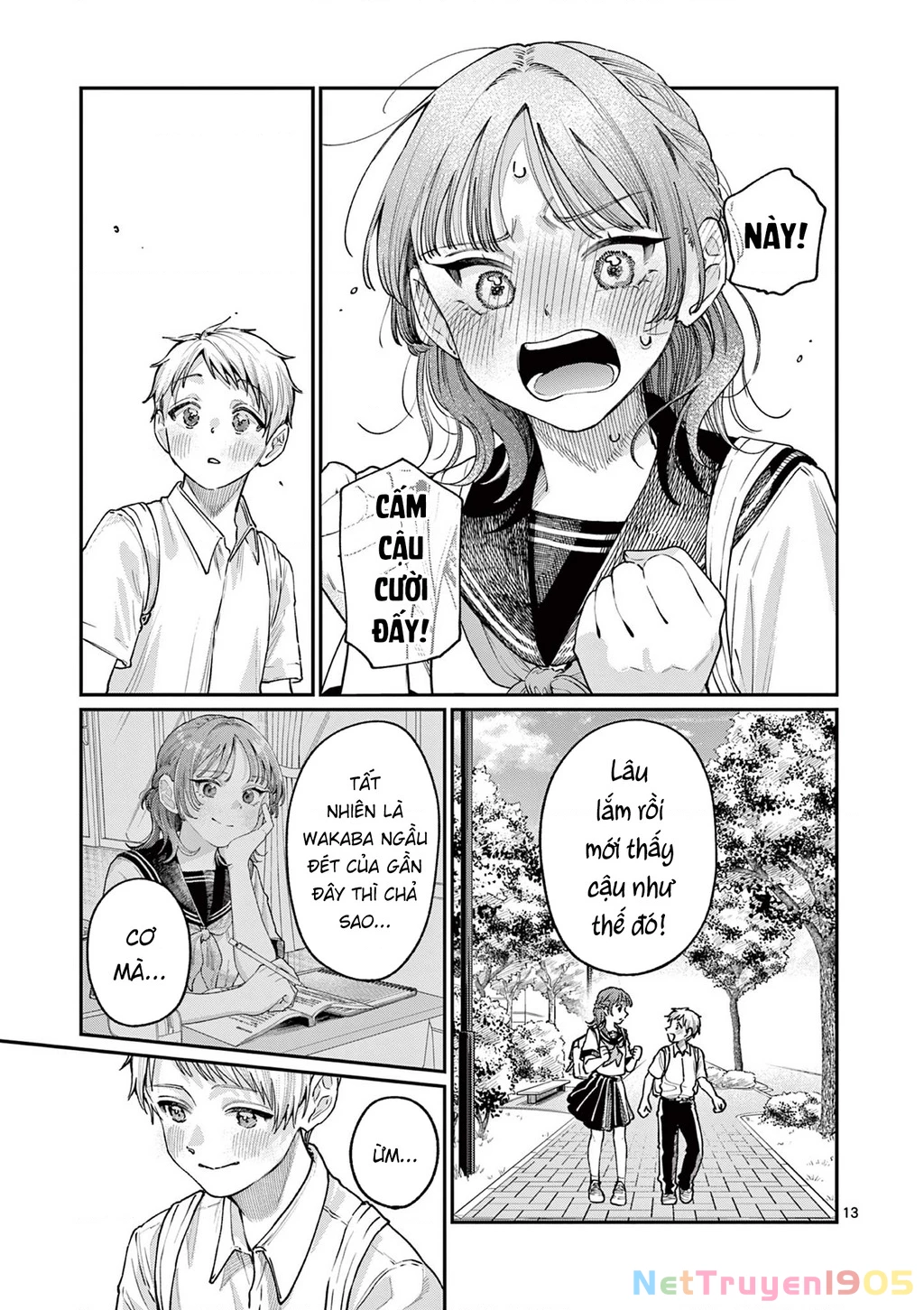 Tình yêu màu Lam nhà Wakaba Chapter 28 - 13